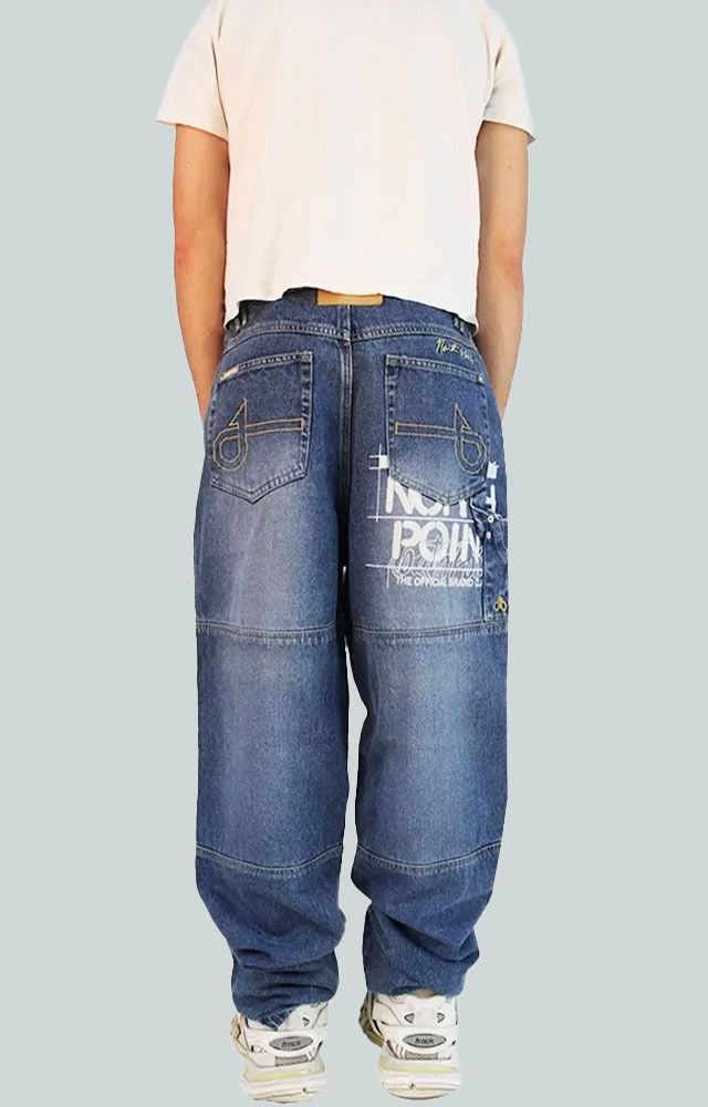 Pantalones baggy North Point Apolo de estilo urban streetwear con inspiración skate hip hop y estética alternativa