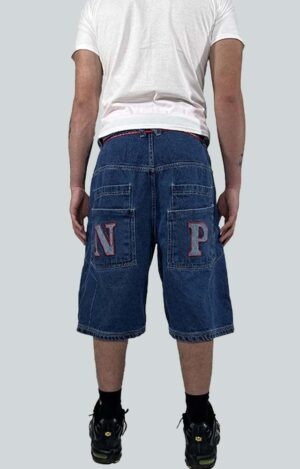 North Point NP 1000 Stone Wash baggy shorts urban streetwear de alto gramaje con estética graffiti skate hip hop y estilo alternativo