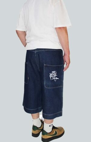 North Point Harlem Denim baggy shorts urban streetwear de alto gramaje con estética graffiti skate hip hop y estilo alternativo