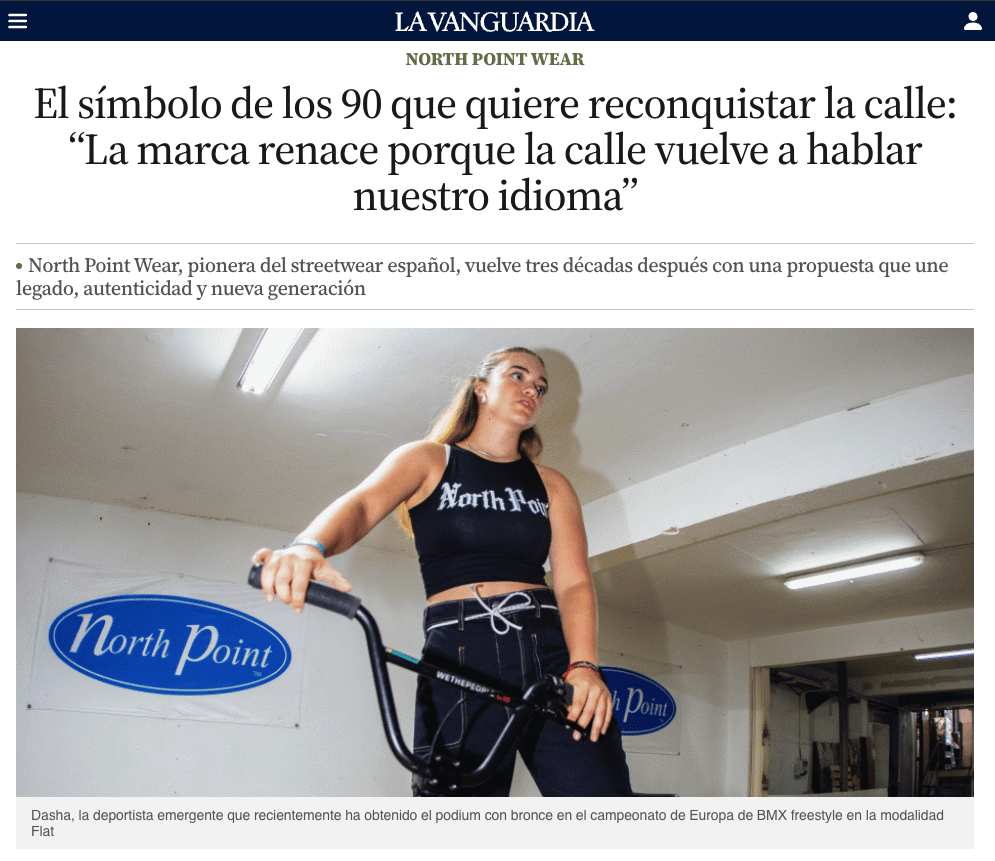 North Point Wear en La Vanguardia
