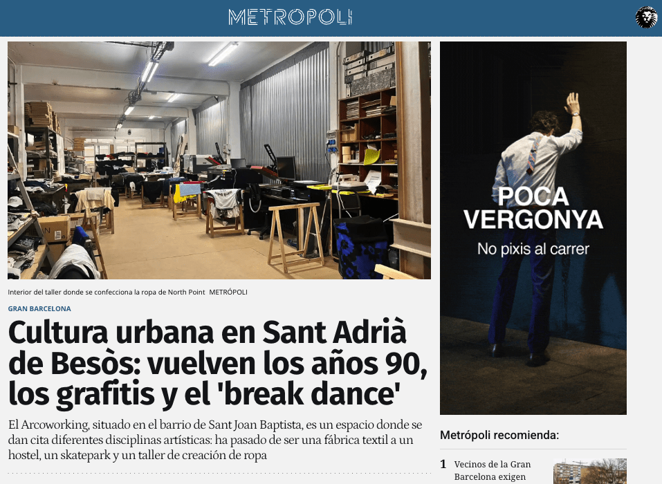 North Point Wear en Metrópoli Abierta El Español