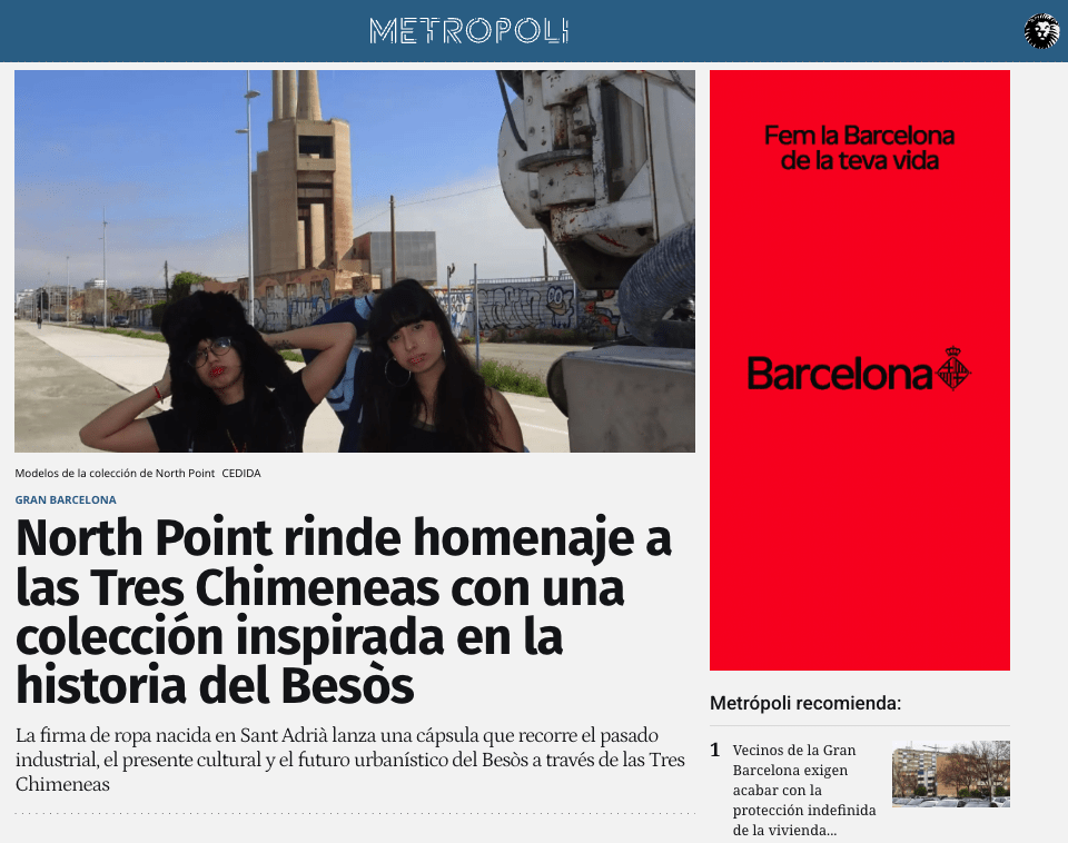 North Point Wear Homenaje a las Tres Chimeneas Metrópoli Abierta