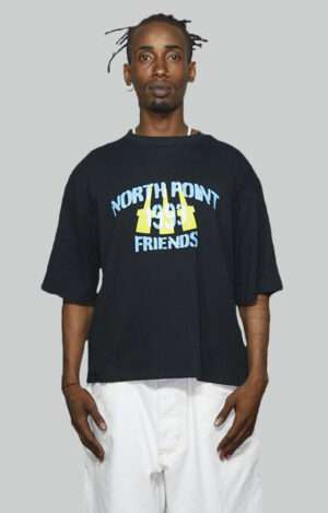 Camiseta North Point inspirada en las Tres Chimeneas de Sant Adrià de Besòs, streetwear Barcelona
